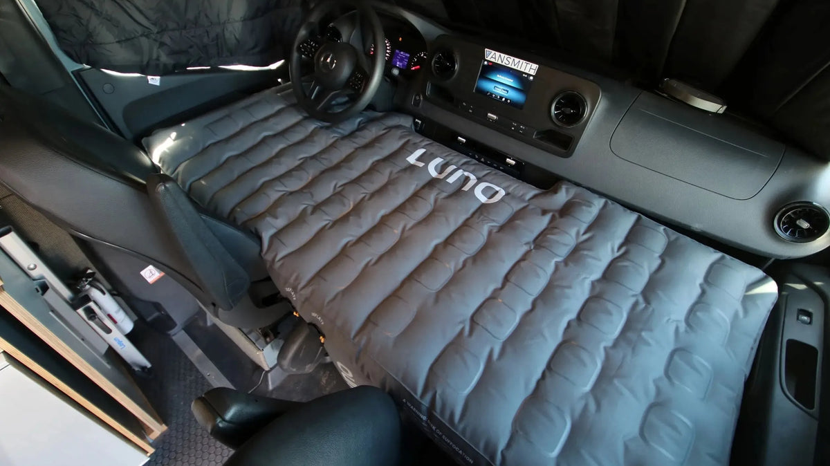Product-Review-Luno-Sprinter-Front-Cab-Air-Mattress The Vansmith