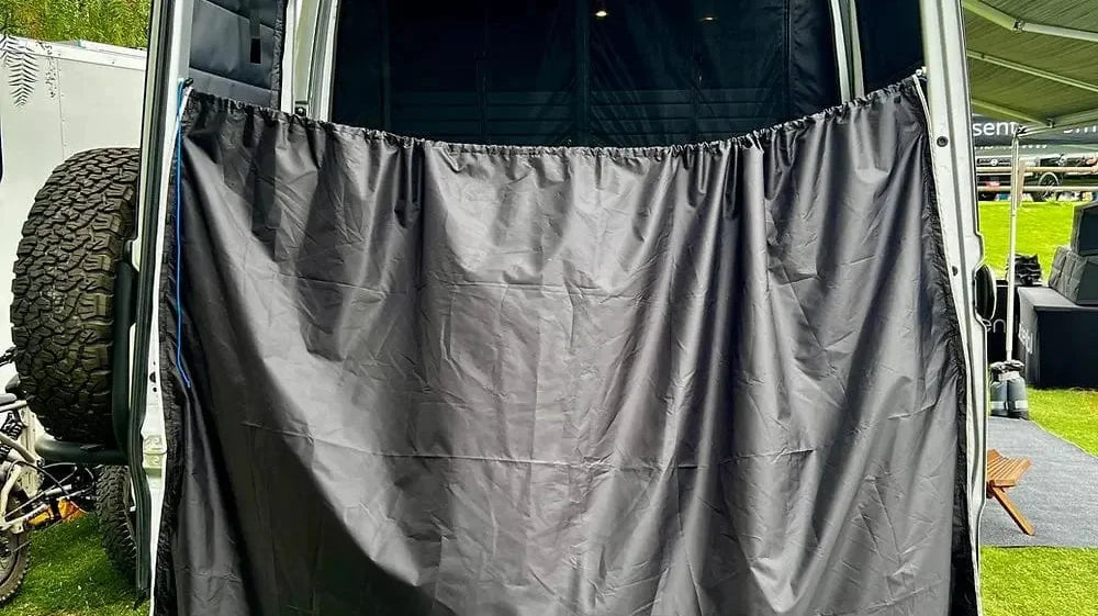 van life with shower and toilet