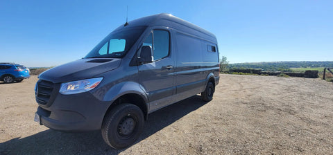 Rear Bumper & Hitch to a 4x4 Sprinter for Overlanding