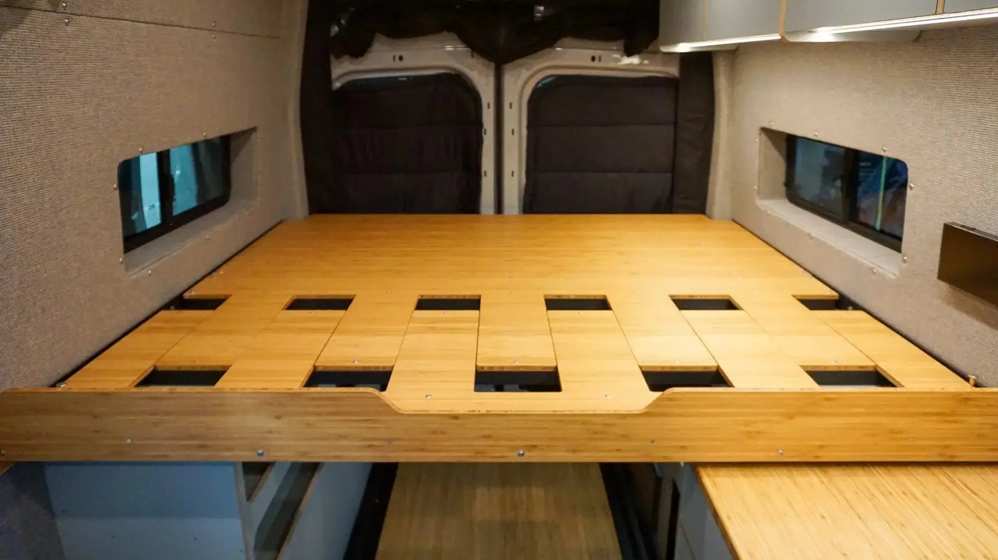 most popular wood to convert van with