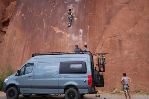 adventure van expo - The most prominent feature in the photo is the van's exterior, specifically the