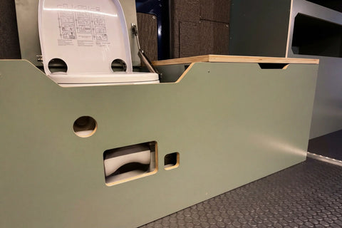 camper van bathroom Ultimate Guide to Camper Van Bathrooms: Options & Considerations van camper conversion - This image