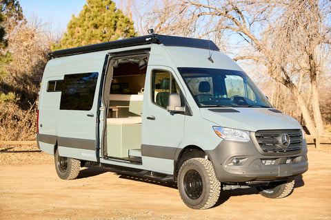 camper van craftsmanship - The most prominent feature of this camper van is the sleek exterior, specificall