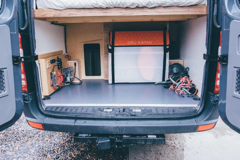 cargo van - The most prominent feature of this camper van conversion photo is the rear cargo