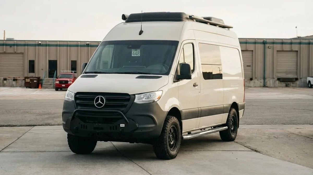 class b rv - The most prominent feature of this camper van is its sleek exterior, showcasing