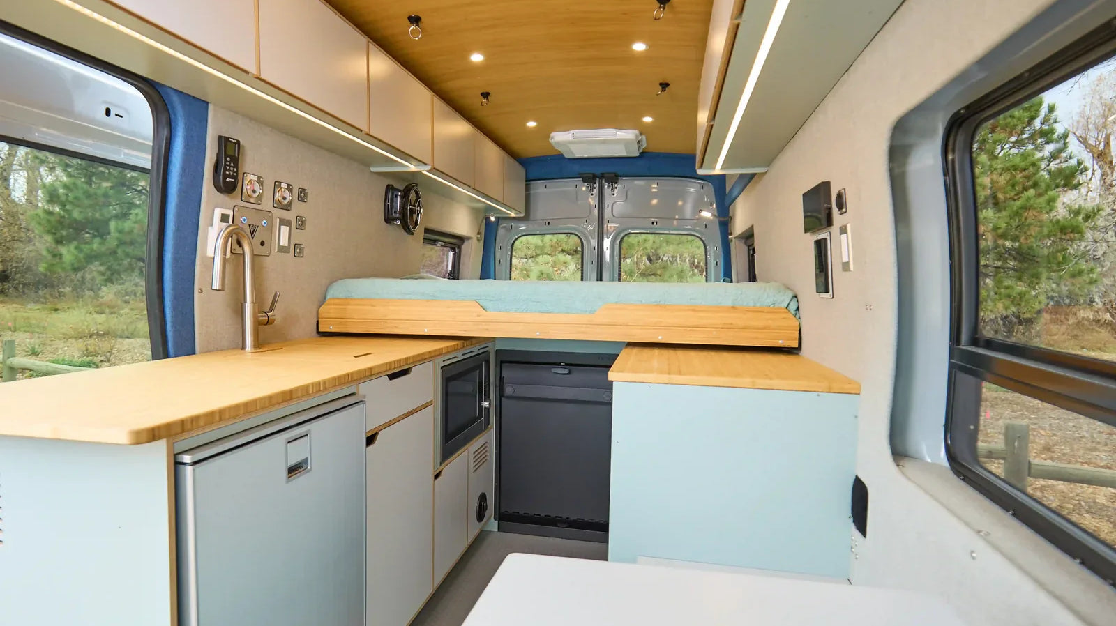 Class b camper vans with built-in kitchen