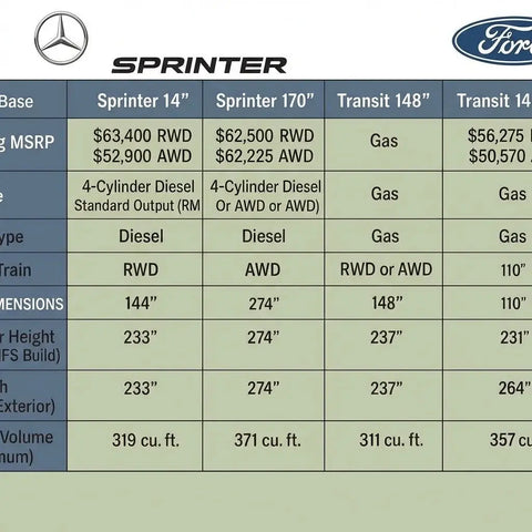 mercedes benz cargo Mercedes Sprinter vs Ford Transit: Real-World Camper Van Ownership Comparison van camper conversion