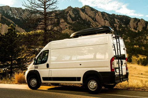 promaster van - The most prominent feature in this photo is the exterior of the white Ram ProMas