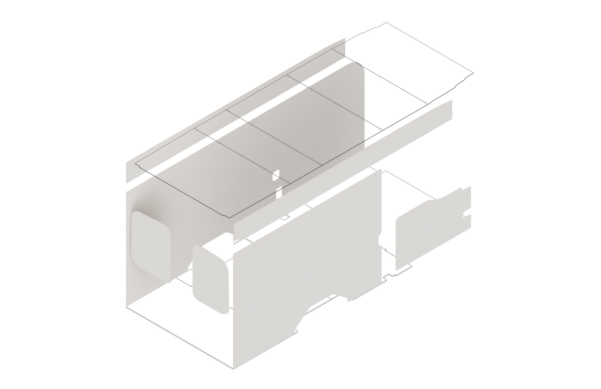 DIY Wall Panel Kit for Transit 148 Extended