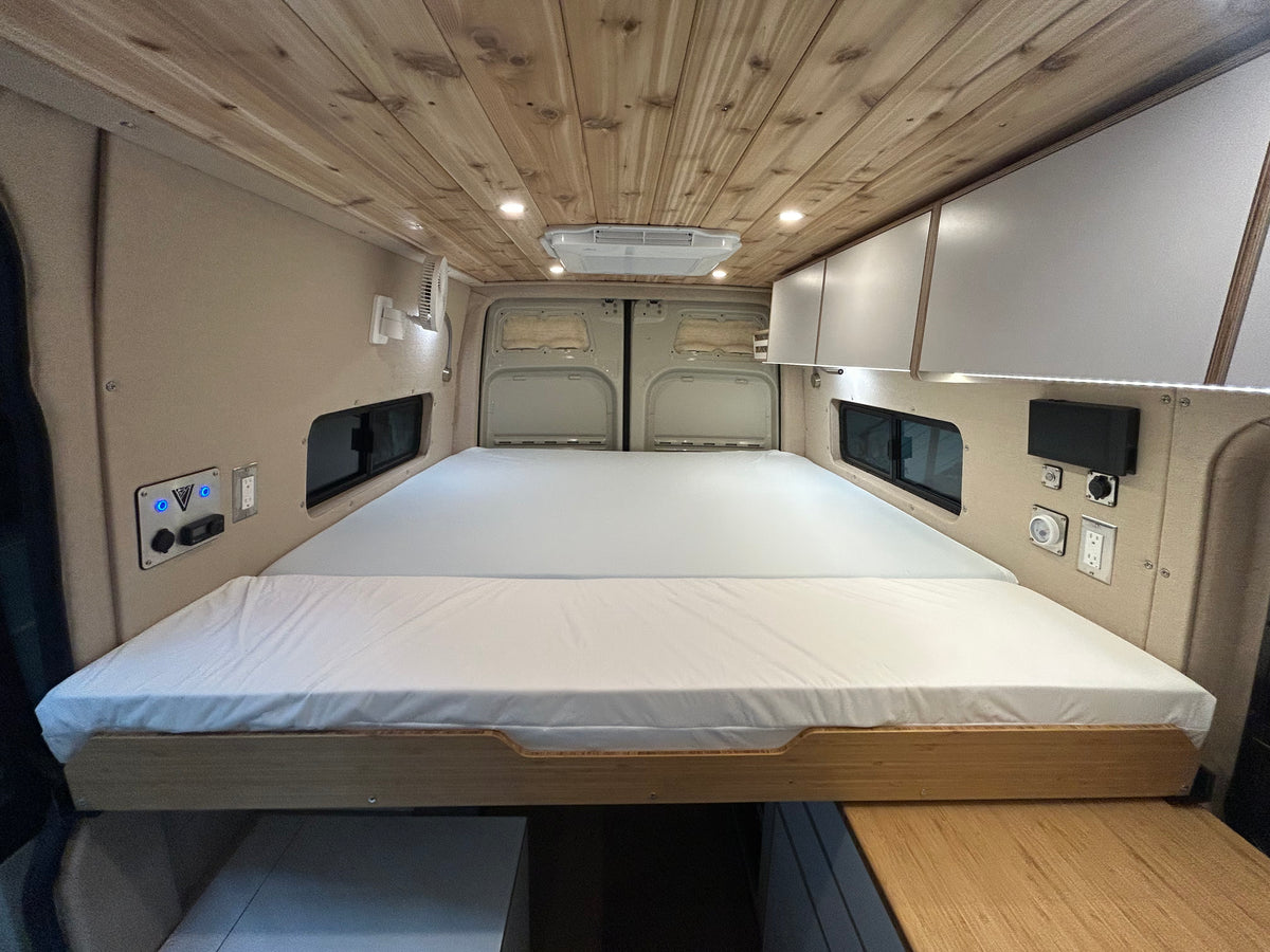 VersaBed Hex-Ply bed system detail for Sprinter 144
