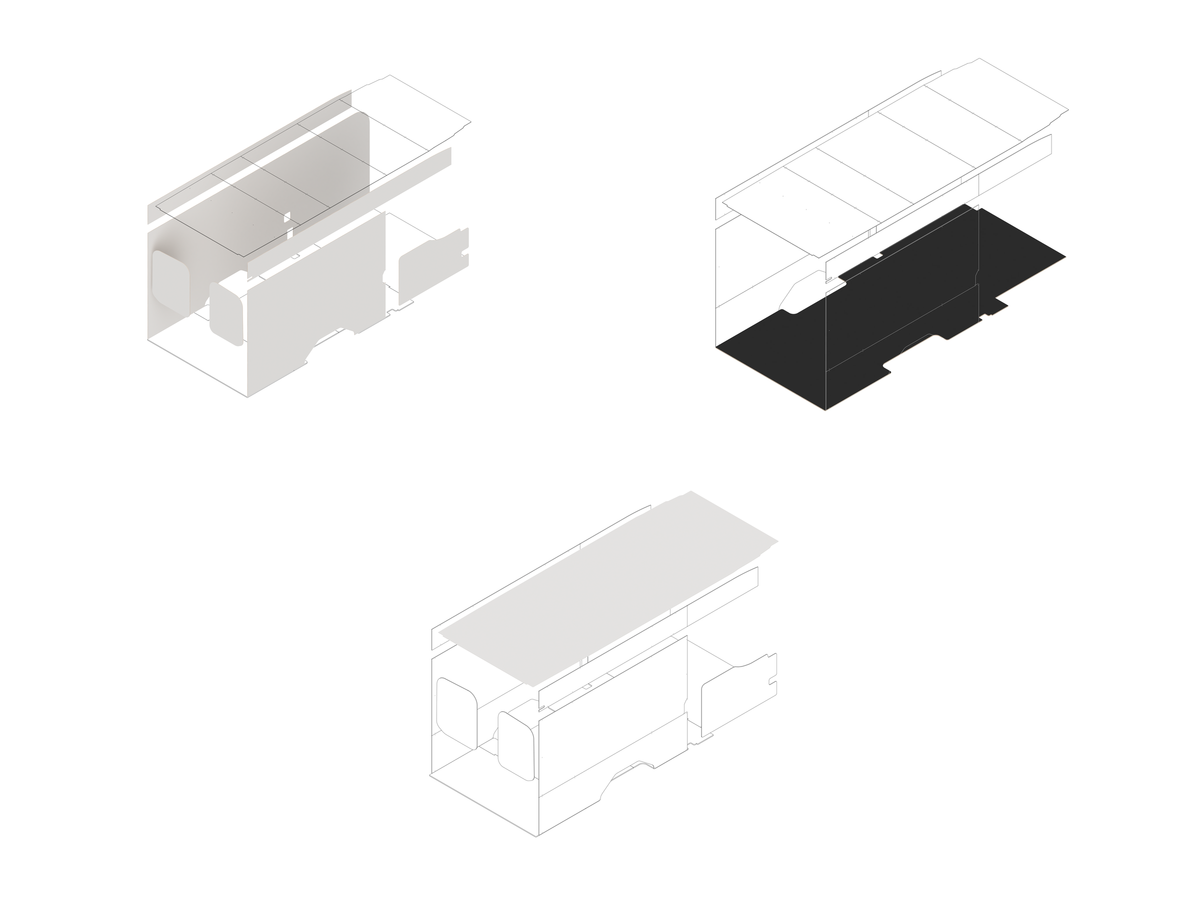 Transit 148 Extended Foundation Bundle - White laminate / White laminate