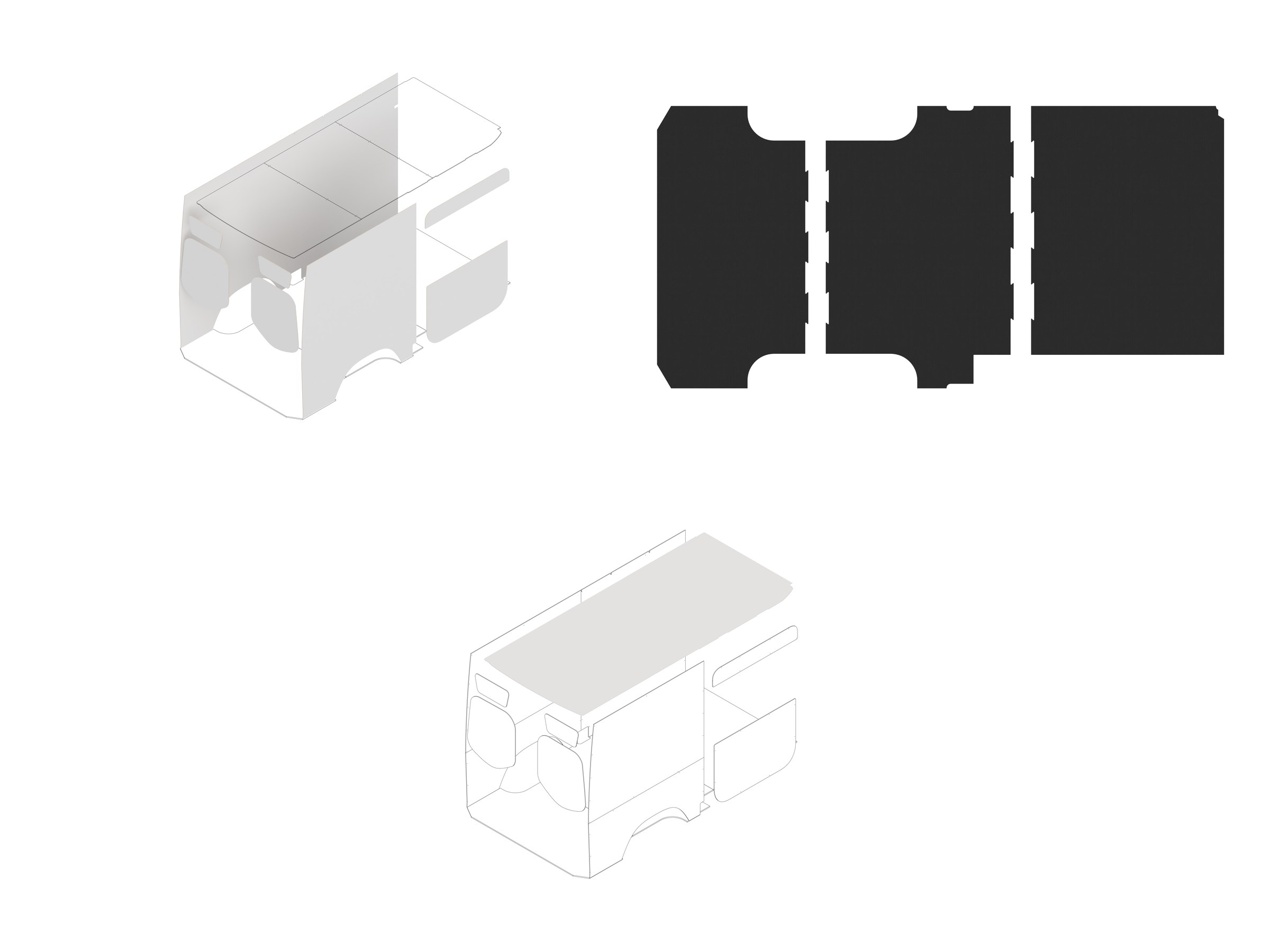 144 Foundation Bundle - White laminate / White laminate