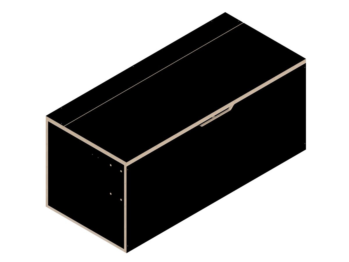 DIY Van Bench Seat (40") kit for van in Black - The Vansmith DIY