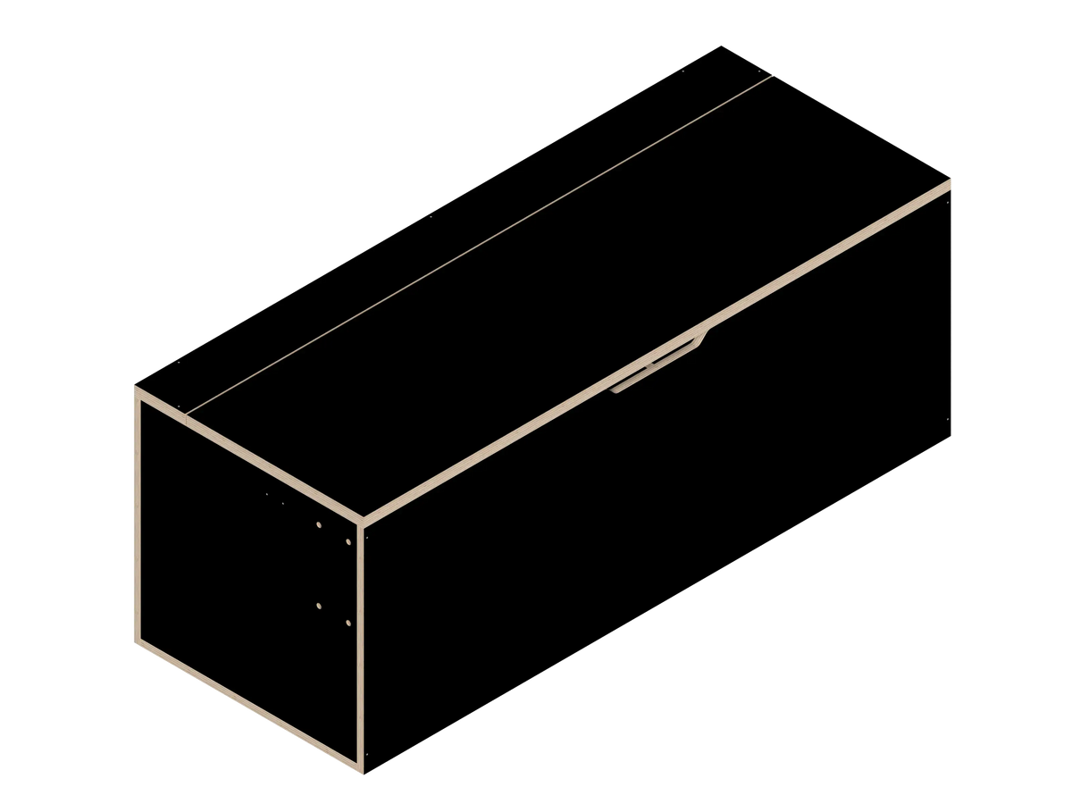 DIY Van Bench Seat (46") kit for van in Black - The Vansmith DIY