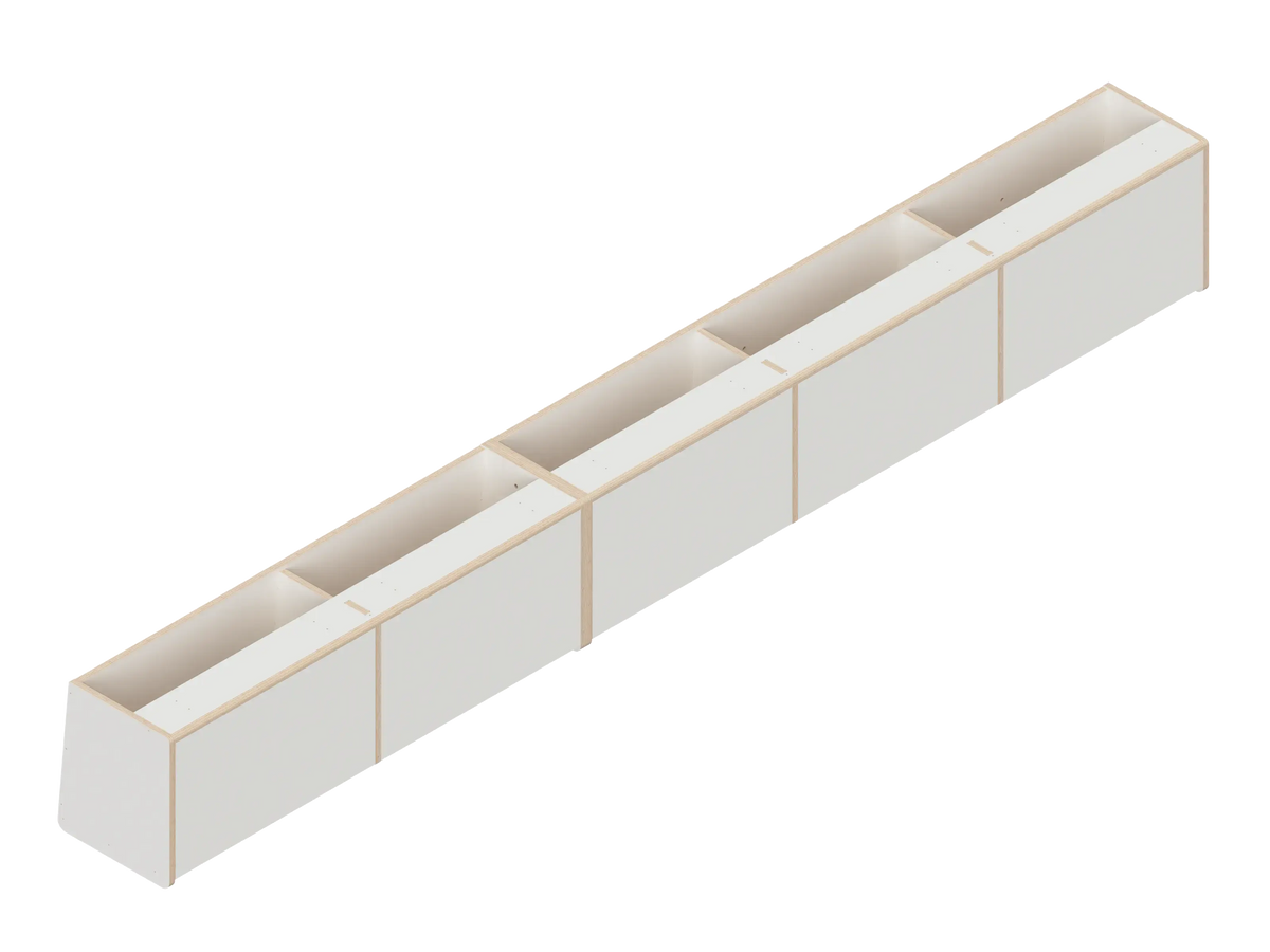 DIY Full Length upper cabinet kit for Transit van 148 in Dover White - The Vansmith DIY