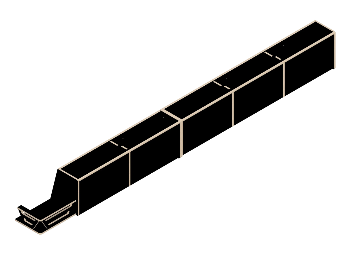 DIY Full Length upper cabinet kit for Sprinter van 144 in Black - The Vansmith DIY