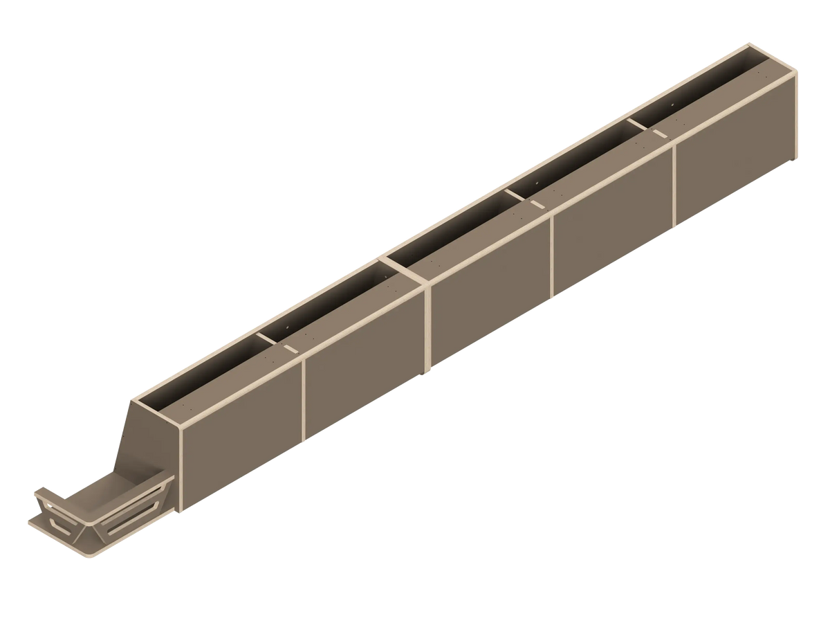DIY Full Length upper cabinet kit for Sprinter van 144 in Earth - The Vansmith DIY