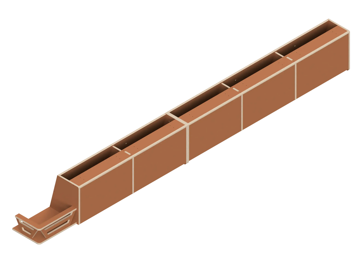 DIY Full Length upper cabinet kit for Sprinter van 144 in Earthenware - The Vansmith DIY