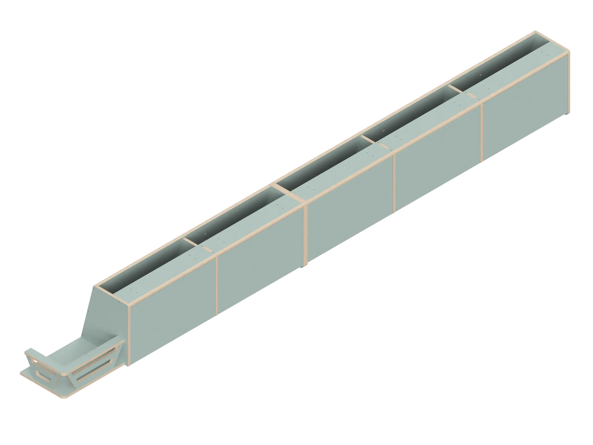 DIY Full Length upper cabinet kit for Sprinter van 144 in Fossil - The Vansmith DIY