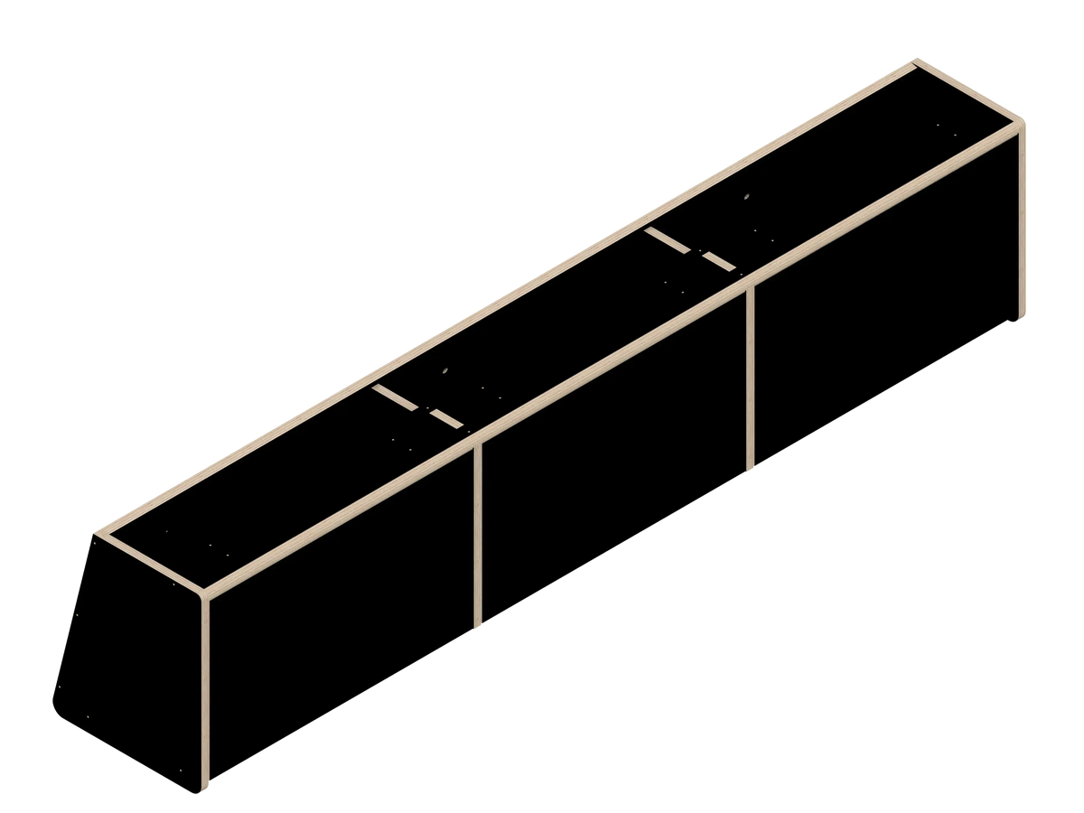 DIY Front Upper Cabinet Kit for Sprinter Van 144 in Black - The Vansmith DIY