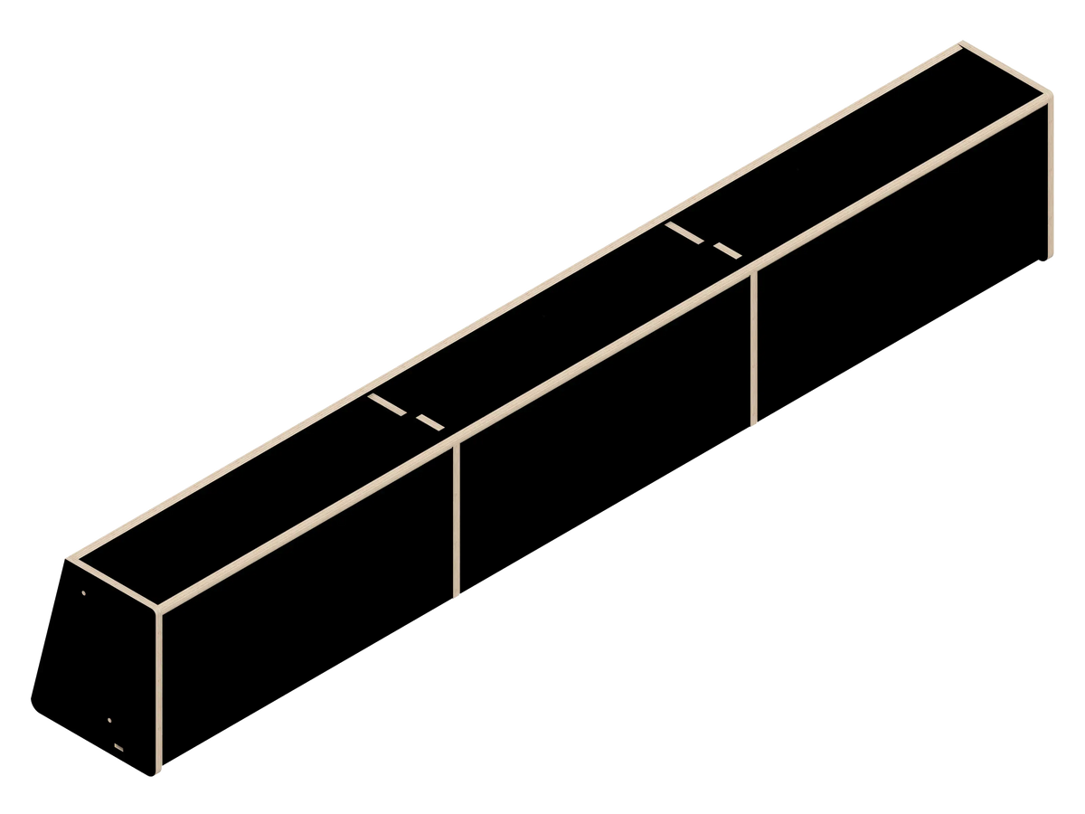 DIY Front upper cabinet kit for Sprinter vans 170 in Black - The Vansmith DIY