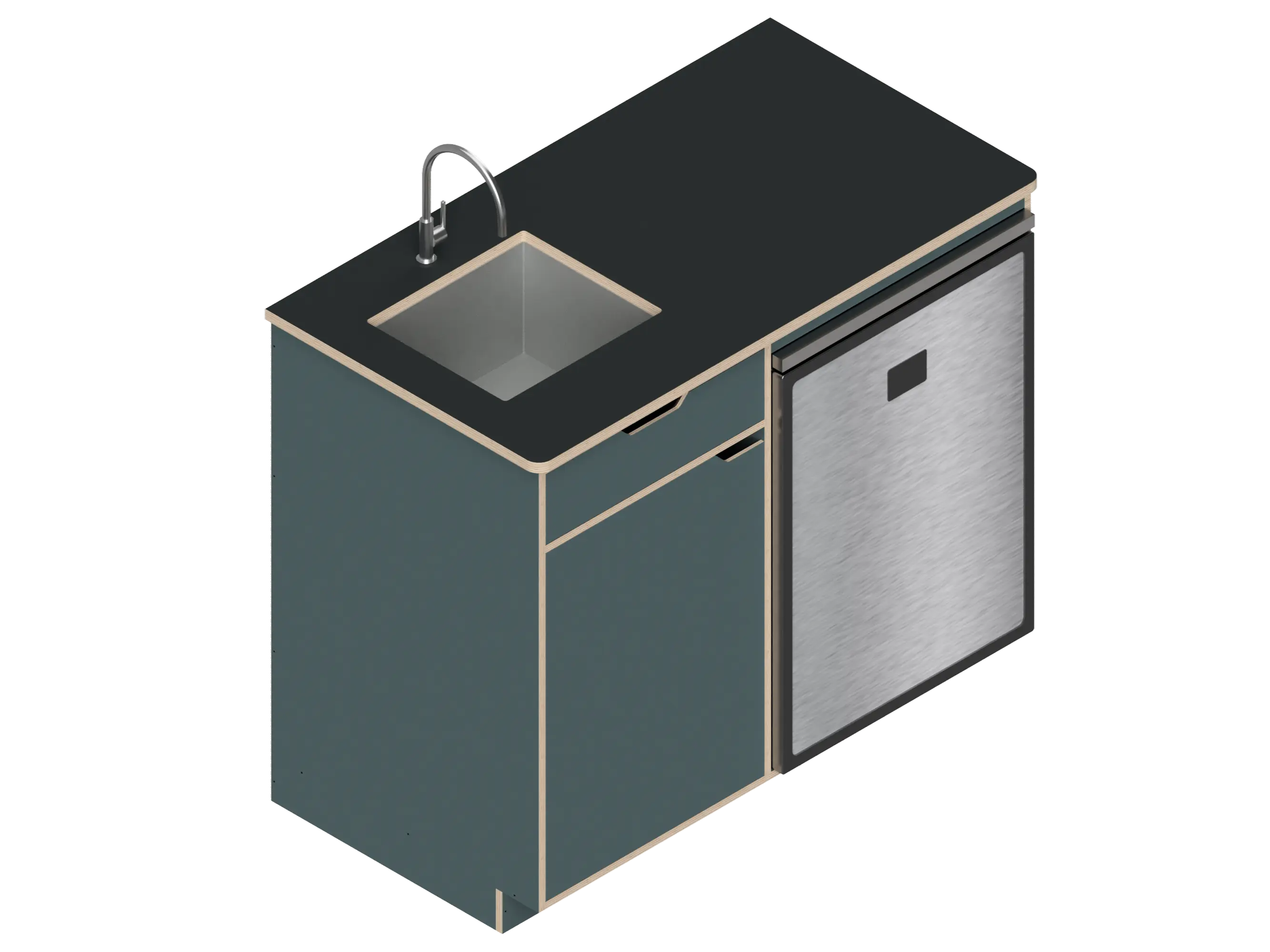 Dual unit Kitchen Galley (CR130) The Vansmith DIY