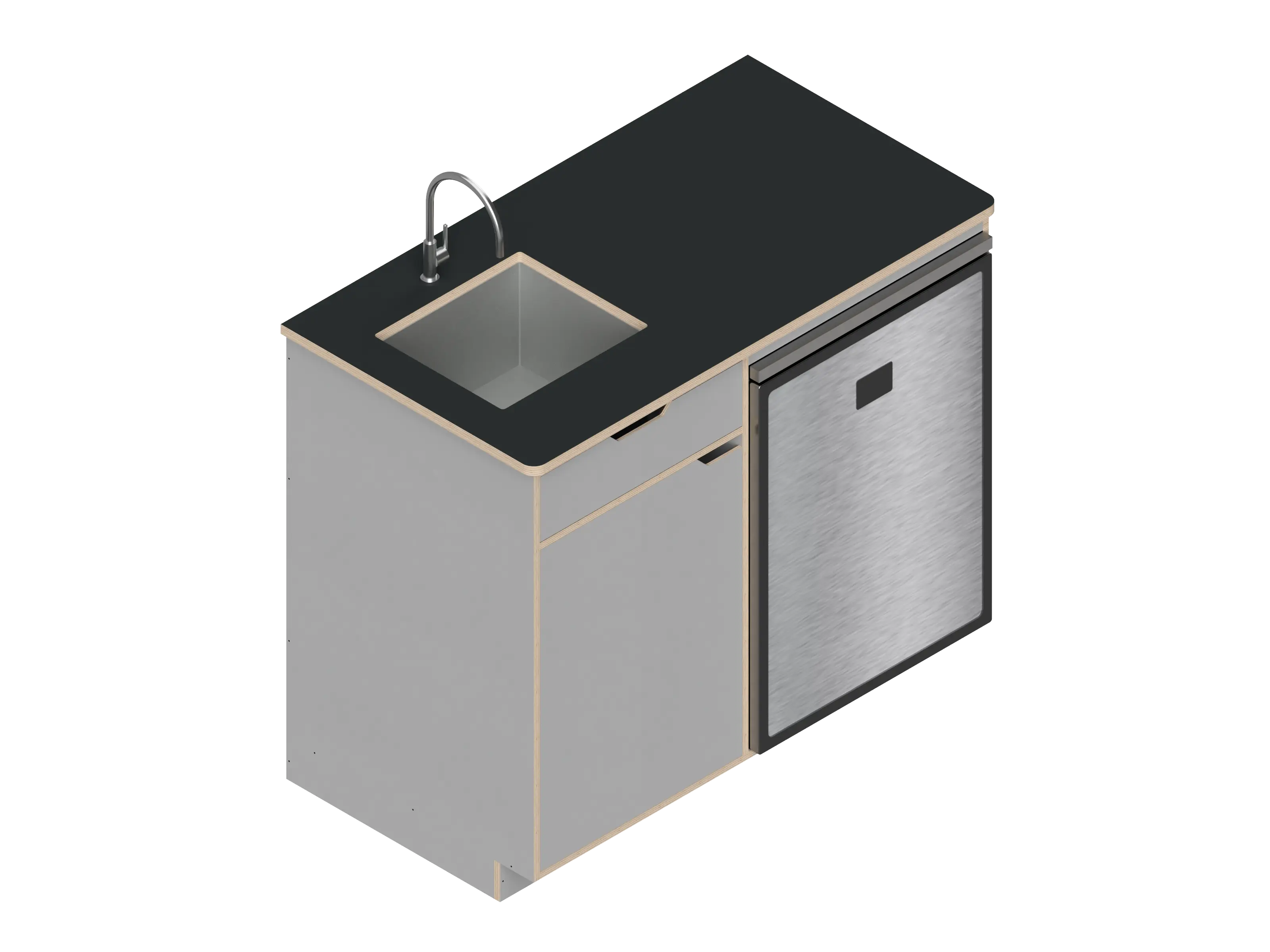 Dual unit Kitchen Galley (CR130) The Vansmith DIY