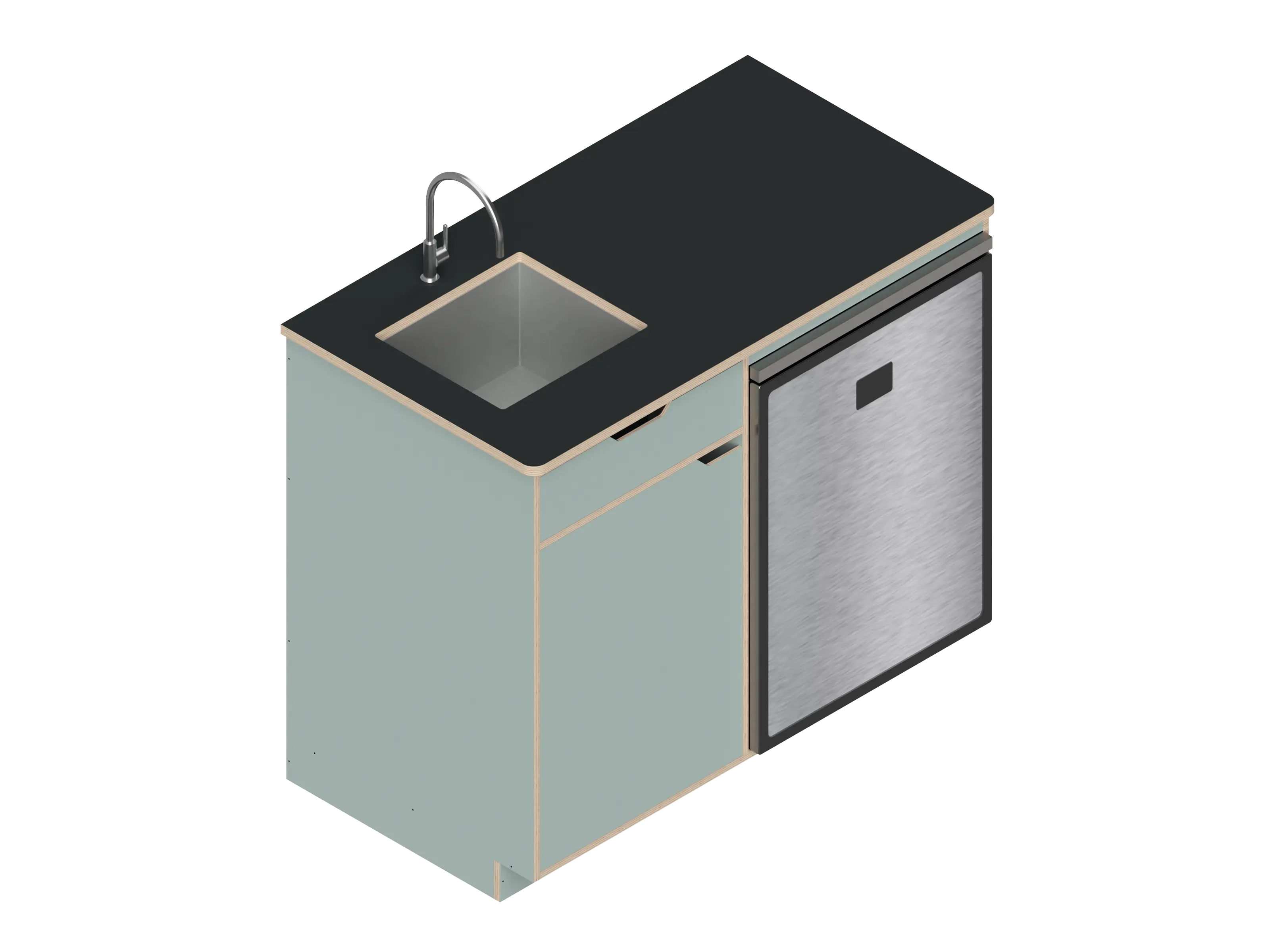 Dual unit Kitchen Galley (CR130) The Vansmith DIY