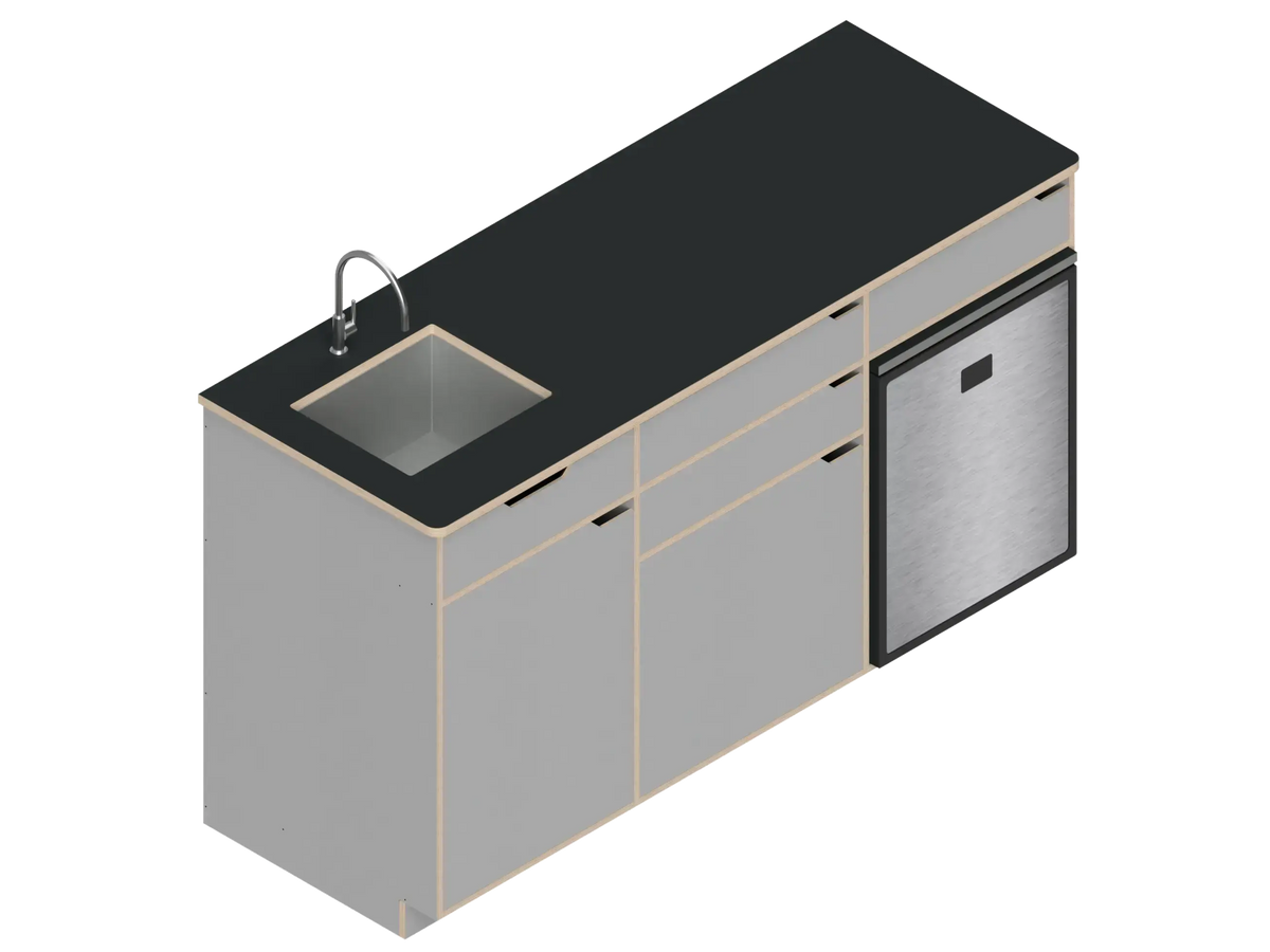 DIY Three unit Kitchen Galley (CR85) kit for Transit vans