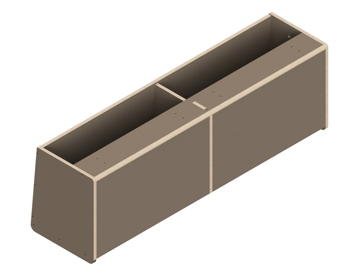 DIY Dual upper cabinet kit for Transit vans in Earth - The Vansmith DIY