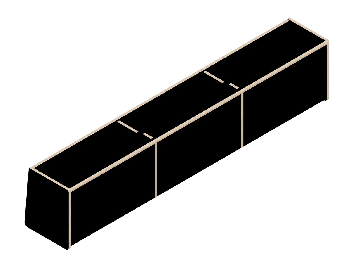 DIY Front upper cabinet kit for Transit van 148E in Black - The Vansmith DIY