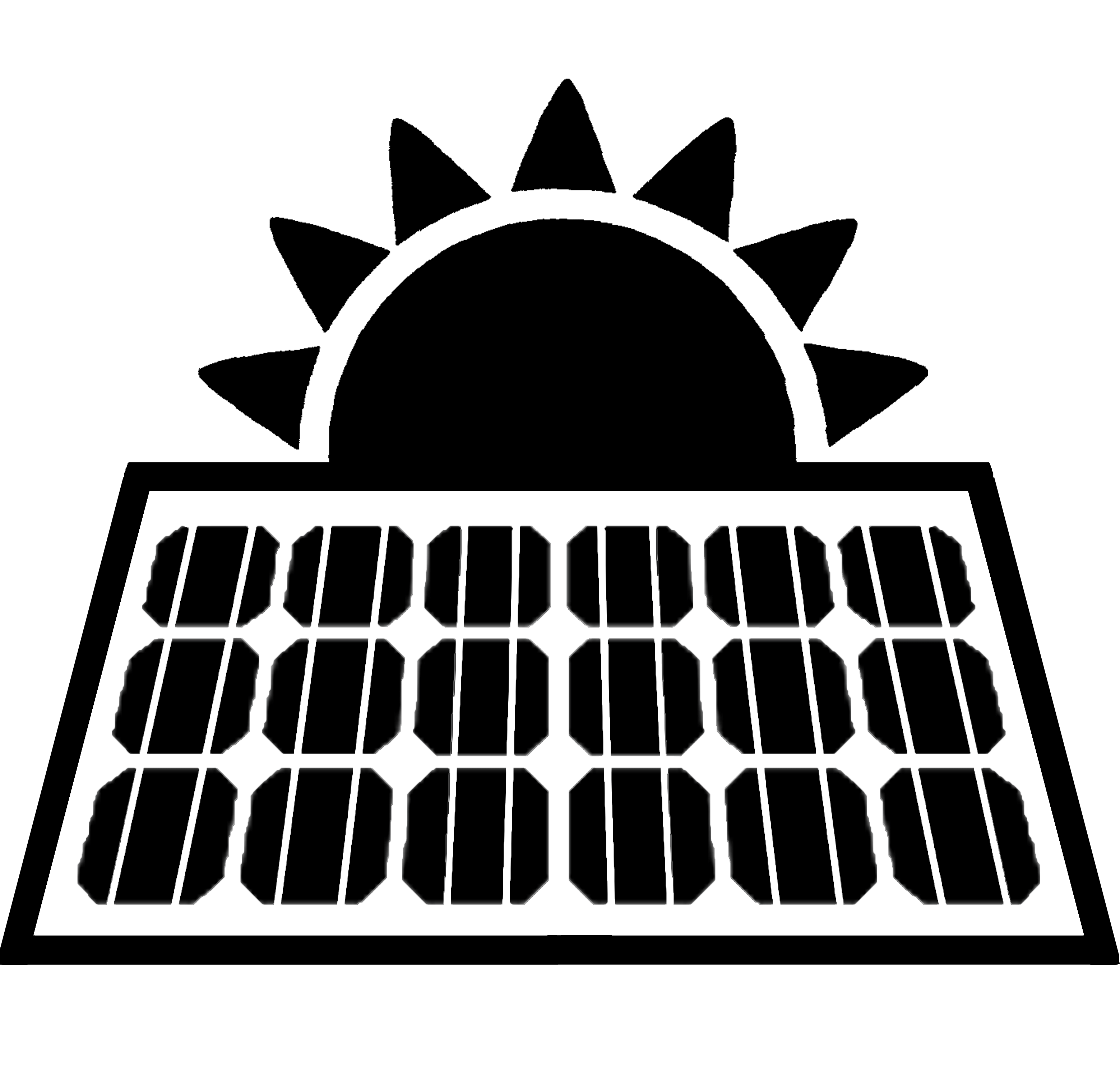 Sun and Solar Panel Icon