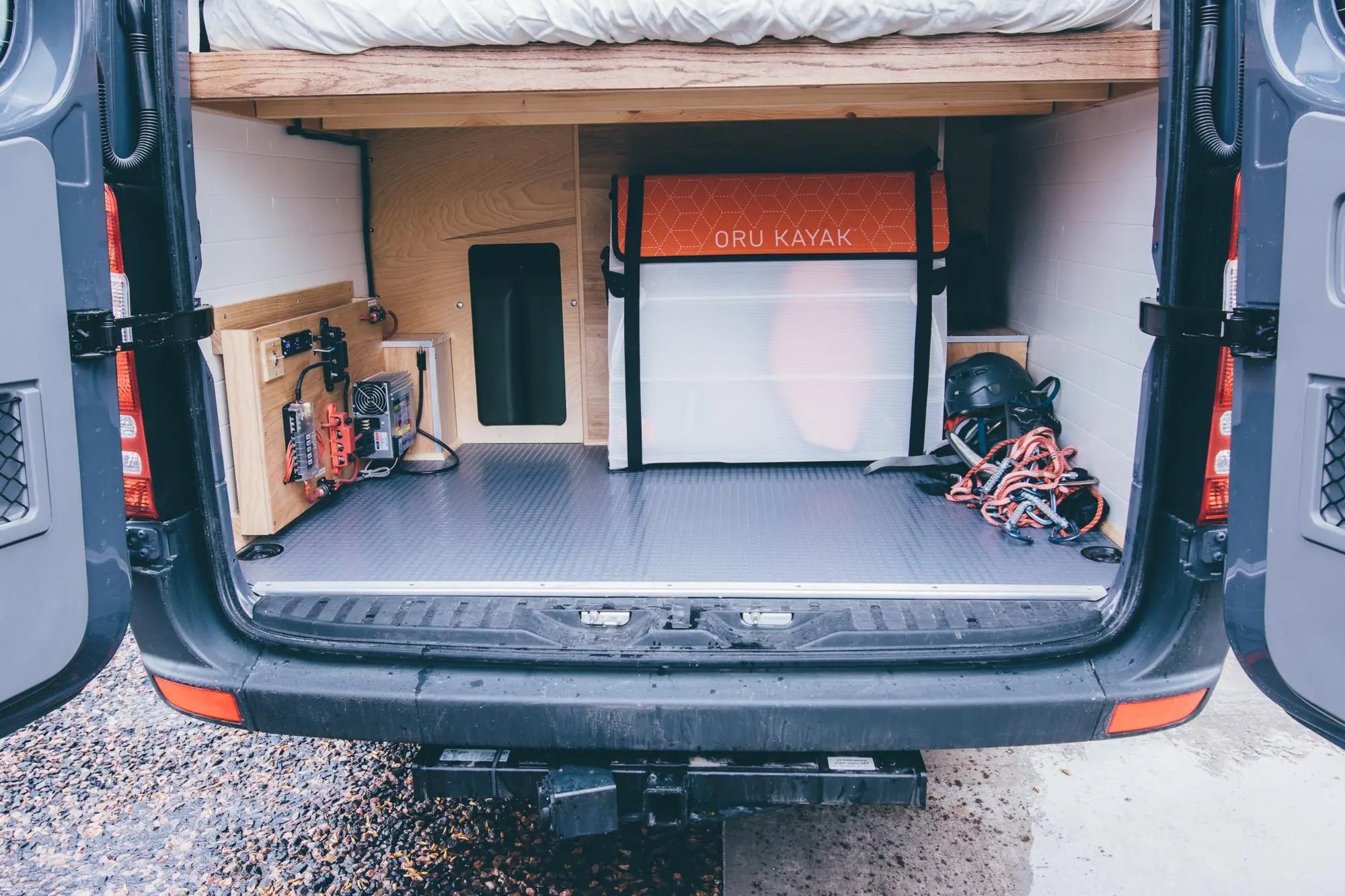 cargo van - The most prominent feature of this camper van conversion photo is the rear cargo