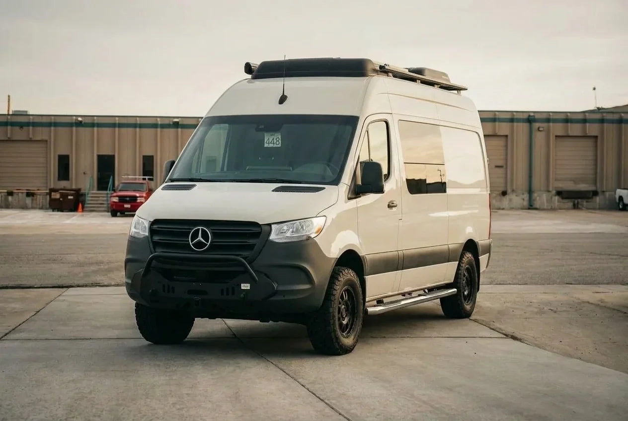 class a b and c motorhomes - The most prominent feature of this camper van is its sleek exterior, showcasing 