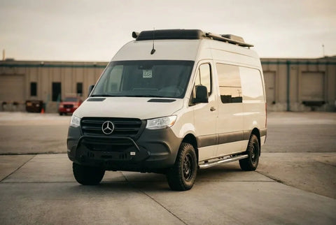 class b camper - The most prominent feature of this camper van is its sleek exterior, showcasing 
