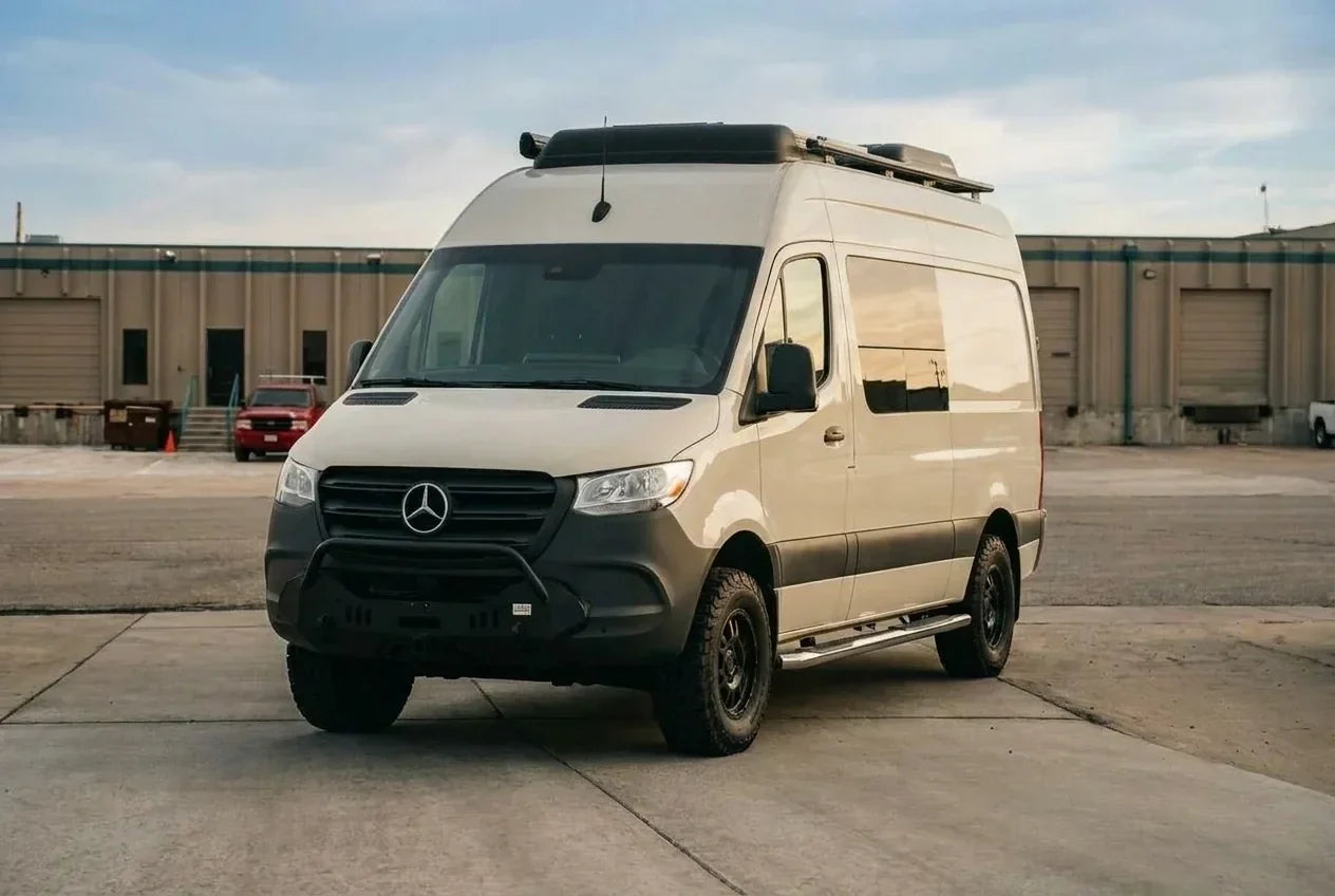 class b motorhomes - The most prominent feature of this camper van is its sleek exterior, showcasing 
