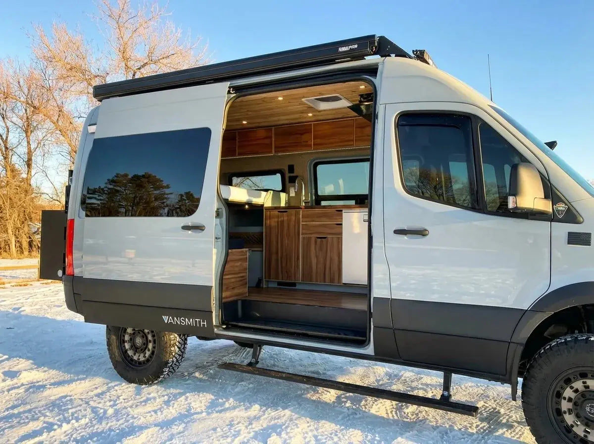 four season camper van Four-Season Camper Van: How to Make Your Van Usable Year-Round van camper conversion - The camper