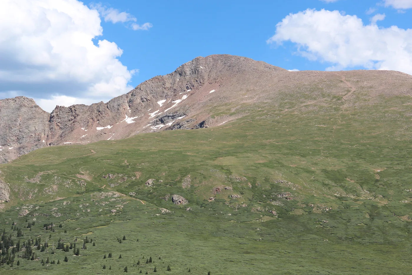 Easiest 14er in Colorado - Mount Bierstadt seen from Guanella Pass, one of the top beginner-friendly picks