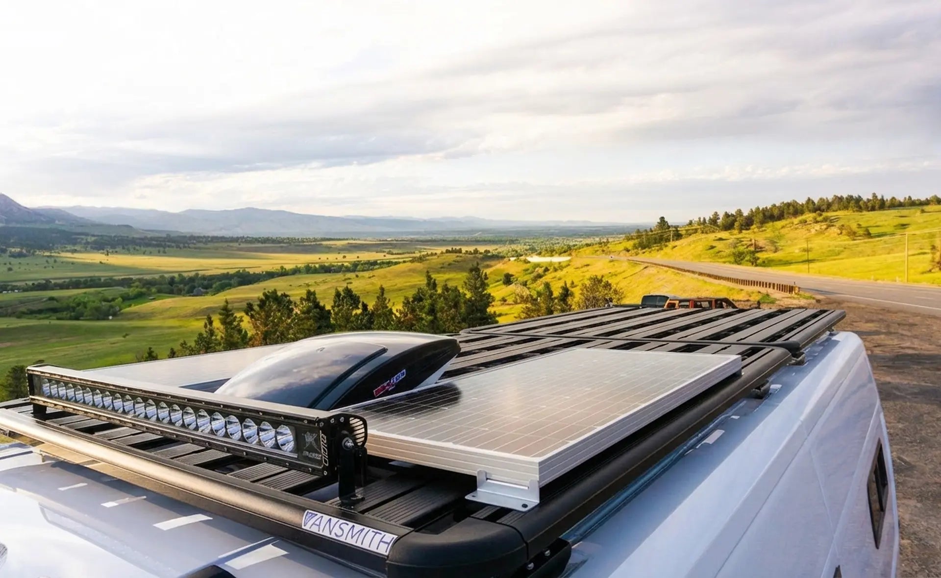 Solar Panel Placement on a 4x4 Camper Van with a Roof Rack