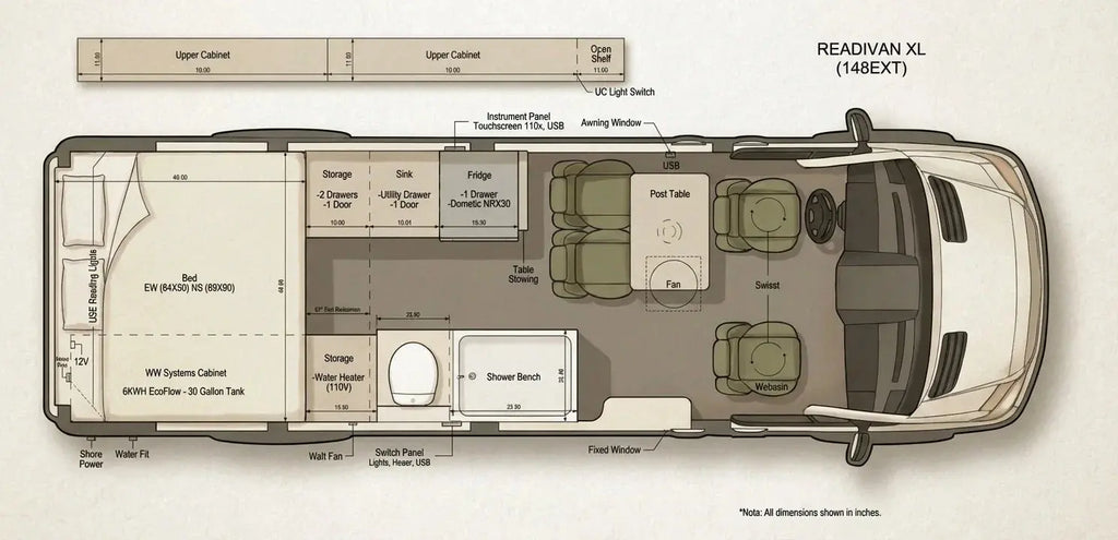 Sprinter Van with Bathroom: Real Layouts, Tank Sizing, Ventilation, and Maintenance