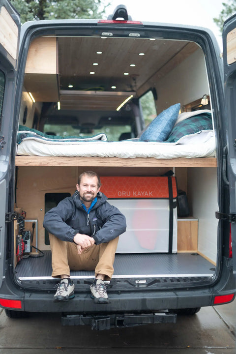 van conversion beds - The prominent feature of this camper van conversion is the elevated rear bed pla