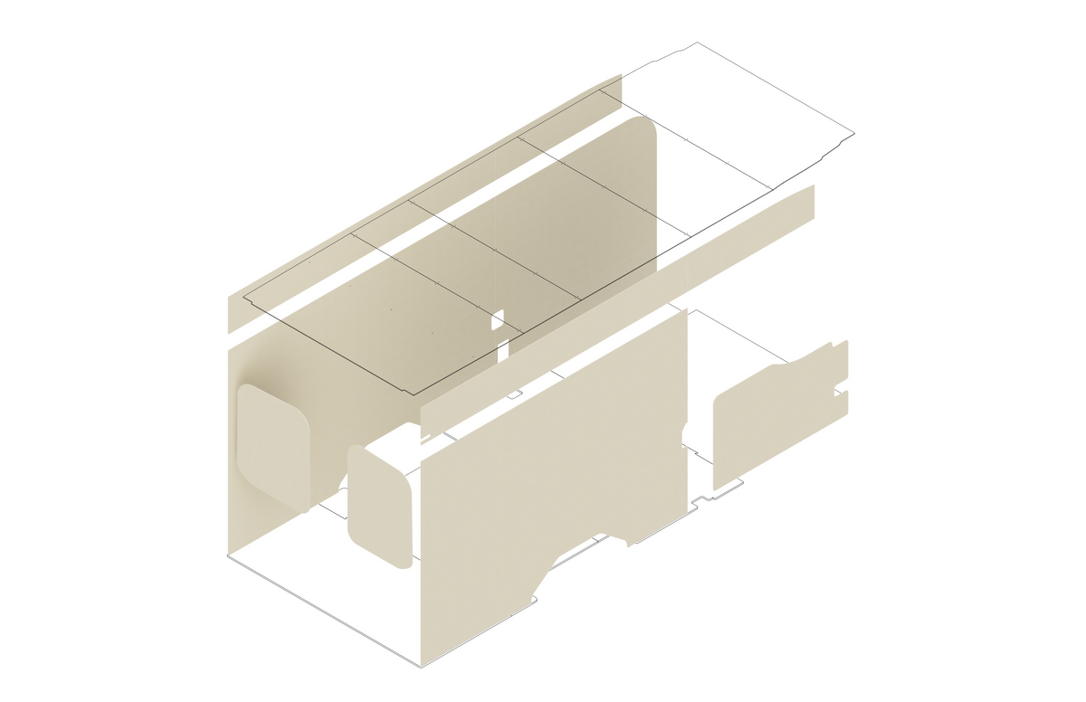 DIY Wall Panel Kit for Transit 148 Extended