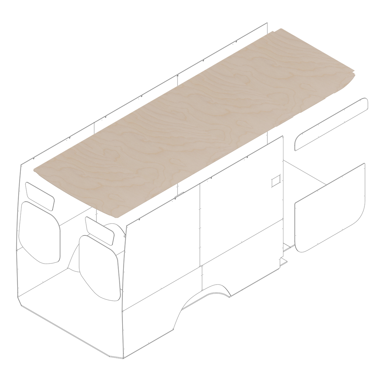 DIY Ceiling Panel Kit for Sprinter 170 - The Vansmith DIY