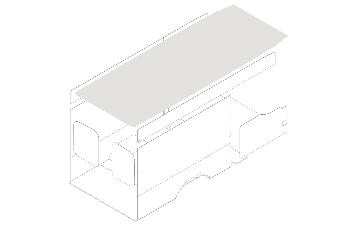 DIY Ceiling Panel Kit for Transit 148 Extended