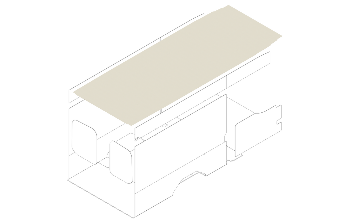 DIY Ceiling Panel Kit for Transit 148 Extended