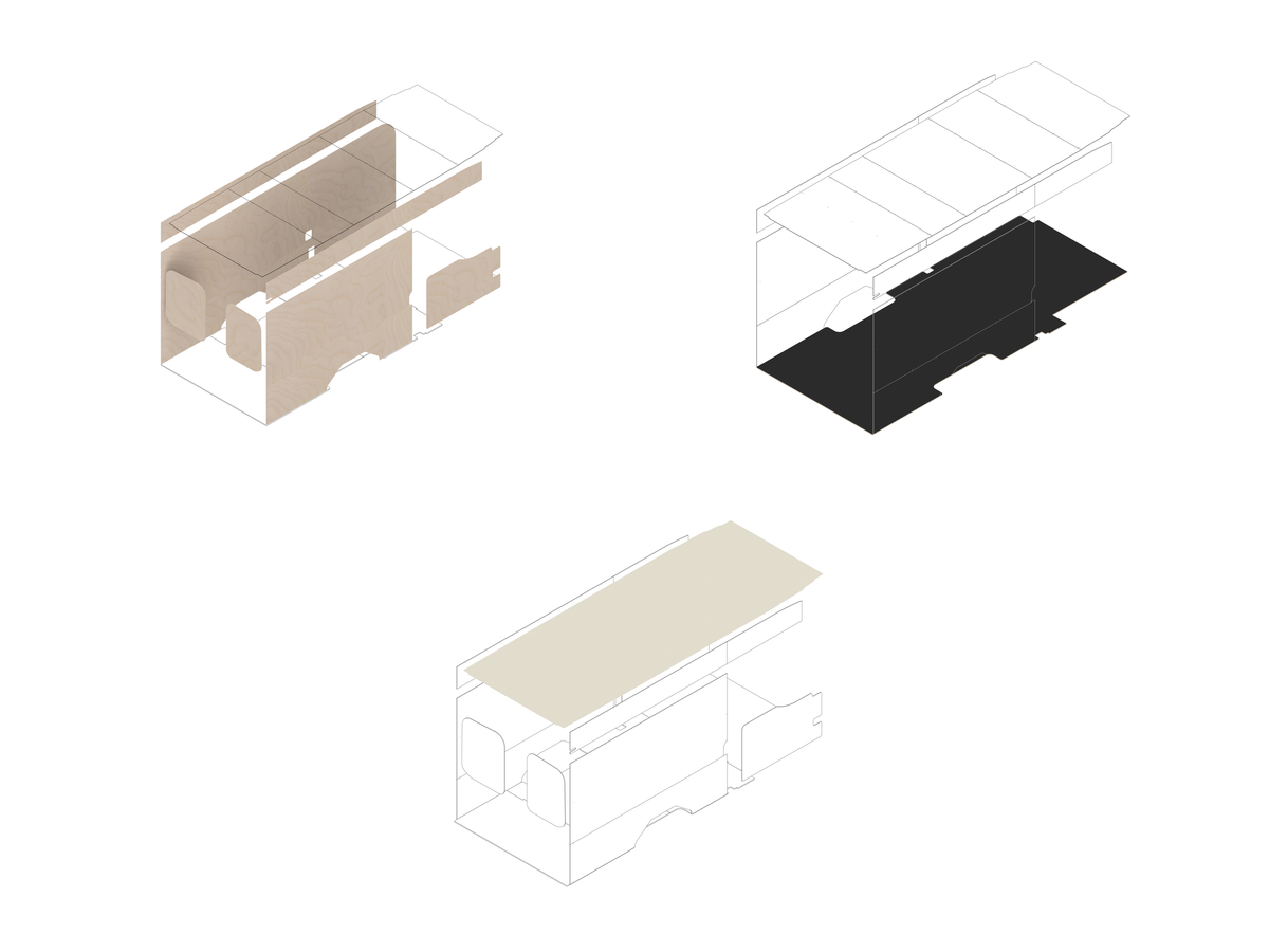 Transit 148 Extended Foundation Bundle - Raw baltic (requires DIY finishing - painting or upholstering) / Upholstered (Oat colored)