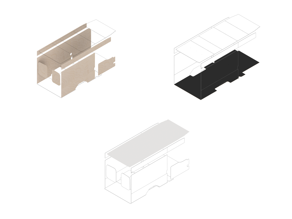 Transit 148 Extended Foundation Bundle - Pre-finished Birch / White laminate