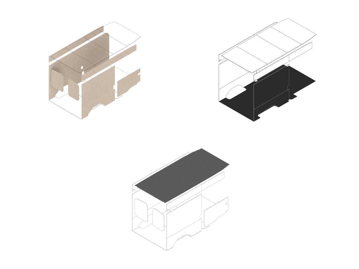 Transit 148 Foundation Bundle - Raw baltic (requires DIY finishing - painting or upholstering) / Upholstered (Charcoal colored)