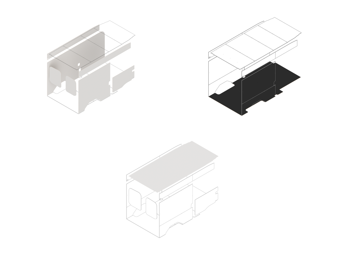 Transit 148 Foundation Bundle - White laminate / White laminate