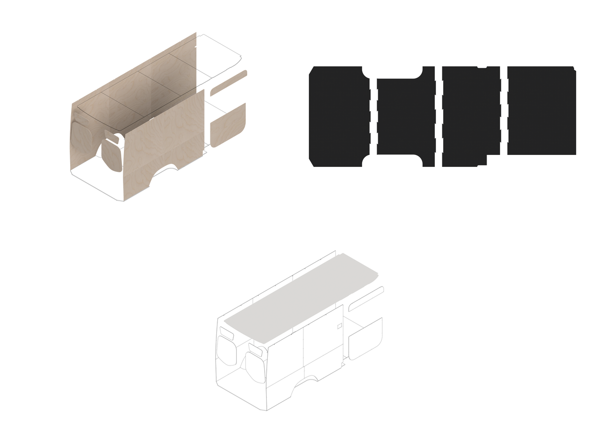 170 Foundation Bundle - Raw baltic (requires DIY finishing - painting or upholstering) / White laminate